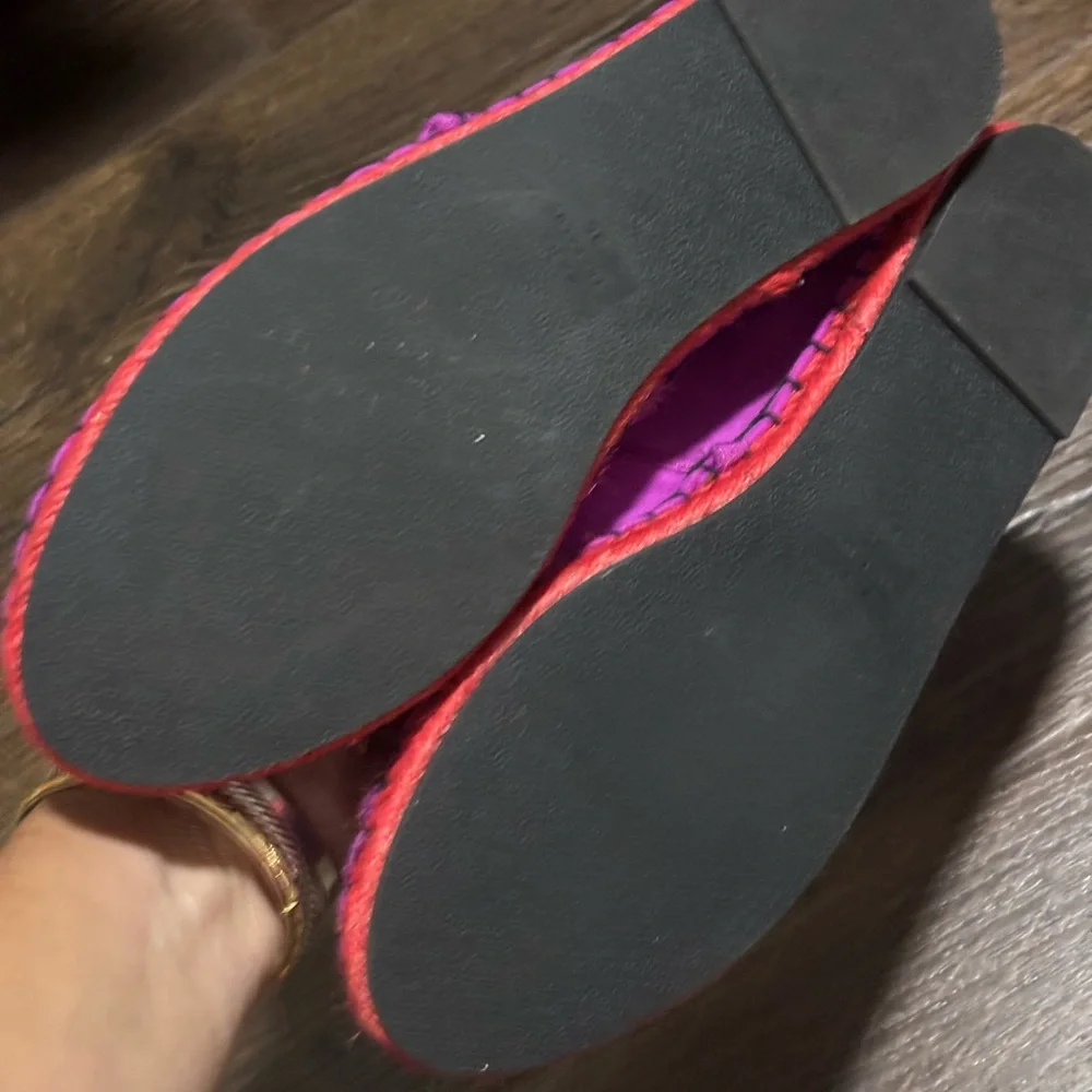 Zara new Purple Espadrille Flats size 6